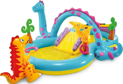 Vista 3 de INTEX 57128MW Shark Play Center - Piscina inflable para niños, 61.5 x 51 x 33 pulgadas, a partir de 2 años