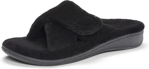 Vista 27 de Vionic Sandalias de descanso Tropez para mujer con hebilla ajustable y soporte de arco ortopédico oculto Negro Premium
