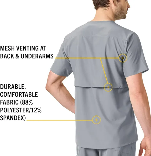 Vista 5 de Carhartt Scrubs C16113 Force Modern Fit V-Neck Top