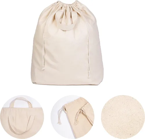 Vista 7 de Bolsas de lavandería para dormitorio universitario - Forro versátil y resistente para cesta de lavandería universitaria con cordón - Forro de cesta