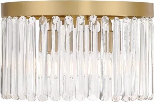 Vista 2 de Crystorama Emory - Soporte empotrado dorado moderno con 4 luces