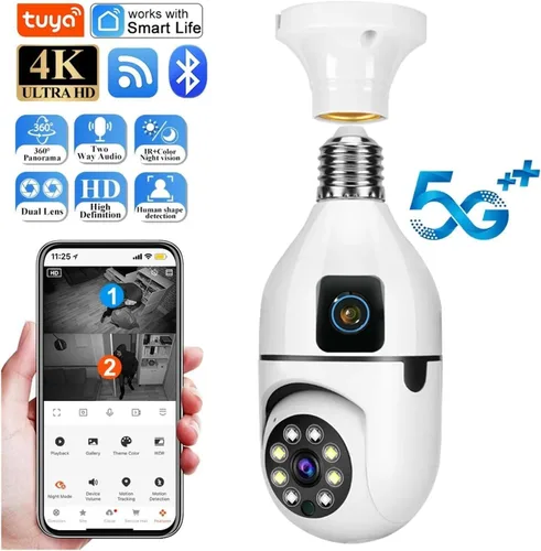 Vista 3 de Dual Lens Indoor WiFi Security Camera