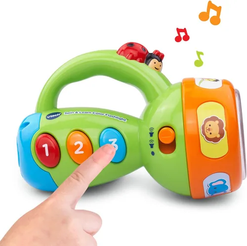 Vista 4 de VTech Spin and Learn Linterna de Color, Verde Lima