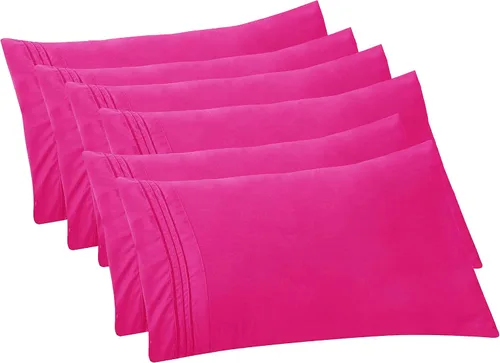 Vista 84 de Elegant Comfort Fundas de almohada sólidas de microfibra de alta calidad hotelera, tejido suave, resistente a las arrugas y a las manchas, fácil
