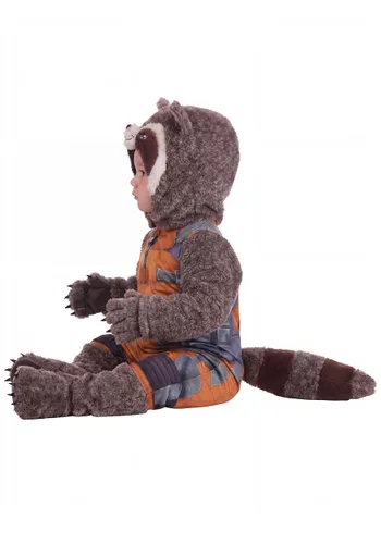 Vista 3 de Disfraz Saltador de Rocket Raccoon Deluxe para Bebés de Marvel Guardians of the Galaxy Multicolor