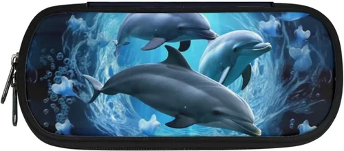 Vista 13 de DISNIMO Estuche organizador de lápices de caballo negro de gran capacidad para niñas, adultos, mujeres, axolotl con cremallera, estuche estético