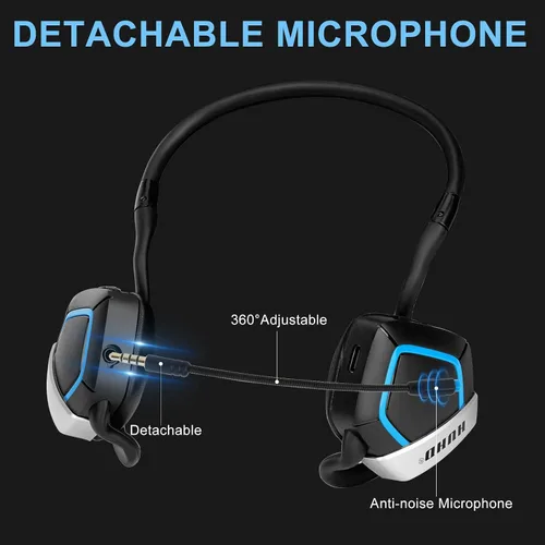 Vista 2 de Auriculares inalámbricos para juegos para PS5, PS4, PC, Nintendo Switch, computadora con micrófono, Playstion 5, Switch Auriculares inalámbricos