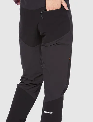 Vista 5 de Mammut Courmayeur Softshell-Pantalones para hombre, Negro, 34 normal