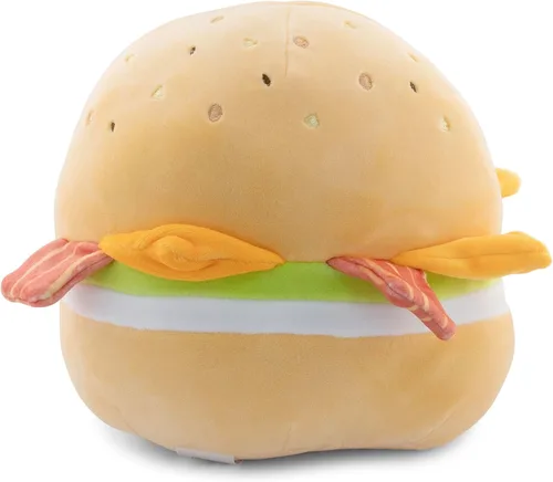 Vista 4 de Squishmallows Desayuno Squad - Muñeca de peluche de 8 pulgadas, nuevo 2023 - Geronimo Bagel