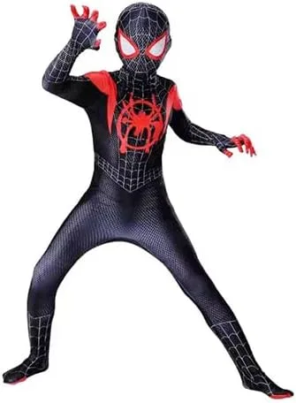 Vista 5 de ETomey Disfraz de Halloween para niños, traje de cosplay de superhéroe para niños
