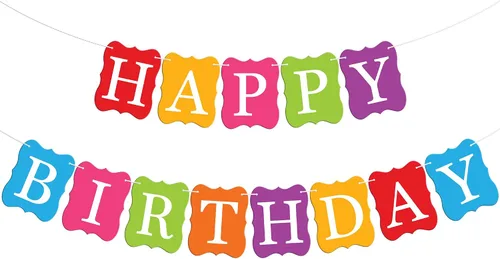 Vista 10 de KatchOn, Cartel de feliz cumpleaños negro y dorado, 10 pies, NO DIY, telón de fondo de feliz cumpleaños, decoraciones de feliz cumpleaños