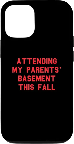 Vista 11 de iPhone 12 mini Attending My Parents’ Basement Fall Gamer Funny Fan Red Case