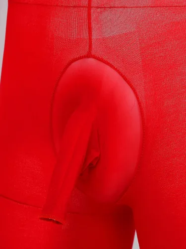 Vista 7 de Loloda Medias de malla transparente para hombre, medias de cuerpo completo, ropa interior abierta