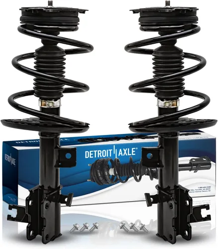 Vista 46 de Detroit Axle - Puntales 4WD para Ford Expedition Lincoln Navigator 1997-2002, 4 puntales completos con muelle helicoidal delantero trasero 1998 1999