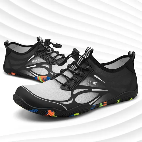 Vista 5 de ATHMILE Zapatos de agua para hombres y mujeres, zapatos de río, para adultos, natación, playa, lago, piscina, calcetines acuáticos, secado rápido