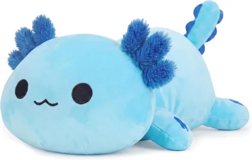 Vista 15 de Onsoyours Lindo Peluche de Axolotl, Suave Almohada de Peluche de Salamandra Animal de Peluche, Juguete de Peluche Kawaii para Niños