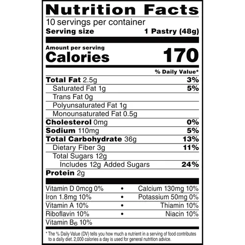 Vista 8 de Pop-Tart hecha con pasteles de grano entero, tostadora, arándano esmerilado, 1.76 onzas (120 unidades)