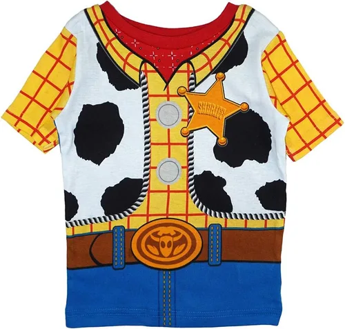 Vista 2 de Disney Toy Story - Conjunto de pijama de algodón de 4 piezas para niño Buzz & Woody