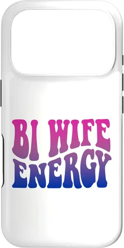 Vista 29 de iPhone 13 Pro Bi Wife Energy Bisexual Pride Bisexual Flag Retro Vintage Case