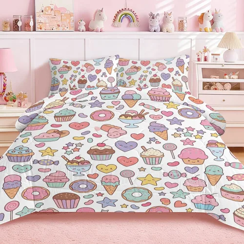 Vista 14 de Juego de edredón de mariposa tamaño individual, juego de ropa de cama estética morado, edredón de microfibra de mariposa lavanda con 2 fundas