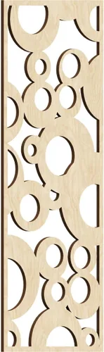Vista 43 de 9 3/8"W x 24 3/8"H x 1/4"T Farwell Decorativos Paneles de Pared de Madera Calado, Hickory