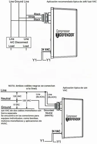 Vista 5 de Intermatic CD1-024R Compressor Defender Protege el Aire Acondicionado Central/Compresores de Bomba de Calor y Placas de Circuito
