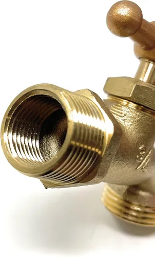 Vista 5 de Manguera de latón Bibb [79-112] Compara con Punta de Flecha Latón 3/4" Macho NPT Entrada con 3/4 de salida de manguera de agua ideal para jardines