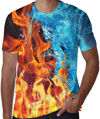 Vista 3 de SYAIMN Camisetas unisex impresas en 3D, camisetas de diseño divertido, camisetas coloridas, camisetas de verano para hombres y mujeres