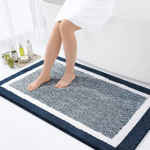 Vista 21 de OLANLY Alfombras de baño 24x16, tapetes de baño extra suaves y absorbentes de microfibra, antideslizantes, lavables a máquina, secan rápido