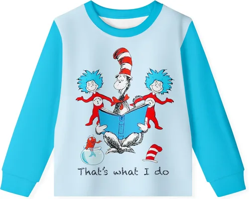 Vista 2 de TTEMEY Girls Boys Reading Book Shirt Pants Set Dress Outfits for Boys Little Kids Costume Gift