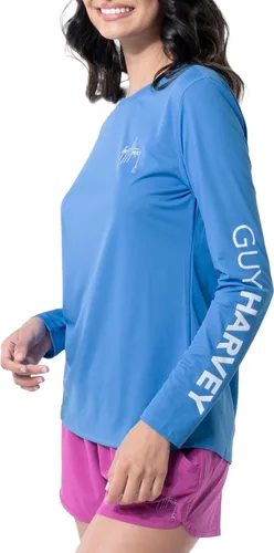 Vista 5 de Guy Harvey Camisa de protección solar de rendimiento de manga larga para mujer UPF 50+