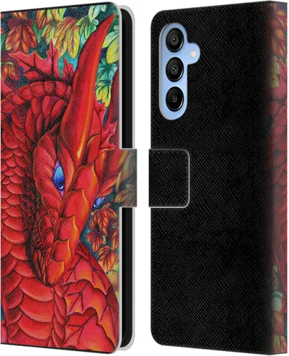 Vista 49 de Head Case Designs Officially Licensed Carla Morrow Galactic Entrancement Dragons Leather Wallet Case Compatible with Samsung Galaxy A07 4G