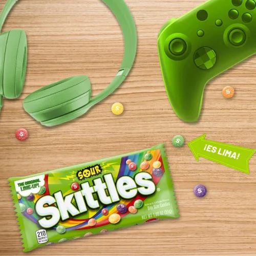 Vista 8 de Bolsa de Skittles para tumbar Original Sour Chewy Candy, Individually Wrapped Full Size Packs, Great for Parties, Events, Sharing and Pantry