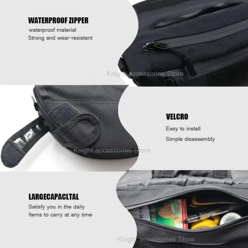 Vista 5 de Para Kawasaki Z900RS Z900 RS 2017-2022 Manillar Bolsa impermeable Bolsa de viaje