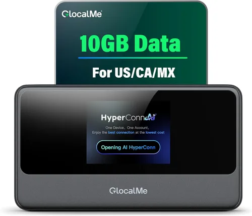 Vista 11 de GlocalMe MeowGo G40Pro 4G Hotspot WiFi portátil para viajes en más de 200 países, dispositivo de punto de acceso móvil 4G+ mejorado con IA