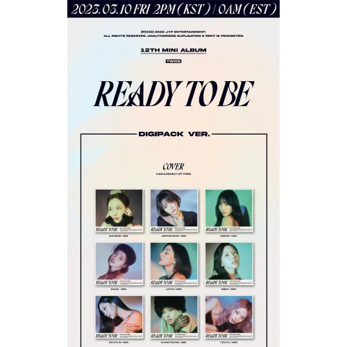 Vista 2 de TWICE - READY TO BE [Digipack Ver.] Album+Pre-Order Benefit (NAYEON ver.)