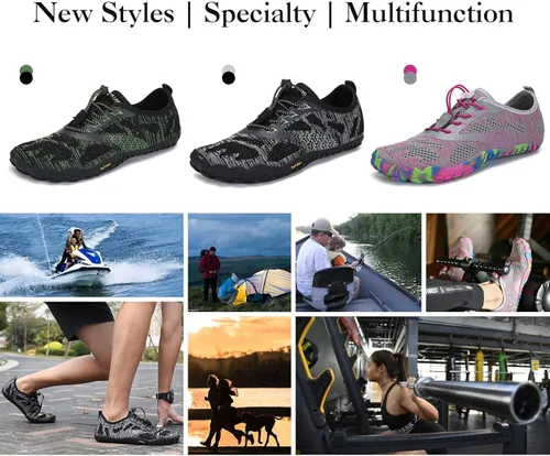 Vista 7 de SAGUARO Men's Women's Barefoot Minimalist Shoes Athletic Hiking Water Shoes for Aqua Swimming Trail Running Cross Training