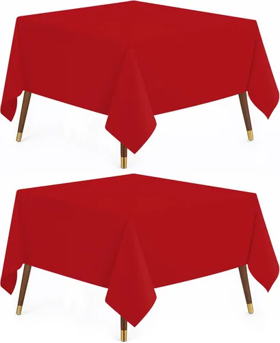 Vista 46 de Utopia Kitchen Mantel rectangular, 1 paquete, mantel lavable a máquina, mantel de poliéster para comedor, fiestas de bufé, pícnics, eventos, bodas