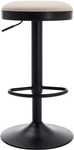 Vista 16 de CIMOTA Juego de 2 taburetes de bar redondos giratorios con espalda descubierta ajustable, taburete de bar moderno industrial para cocina, hogar