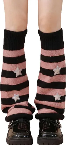 Vista 32 de Sexybody Calentadores de piernas para mujer, Y2K Kawaii con estampado de araña, gótico, Harajuku, Lolita, elegantes y bonitos, calcetines japoneses