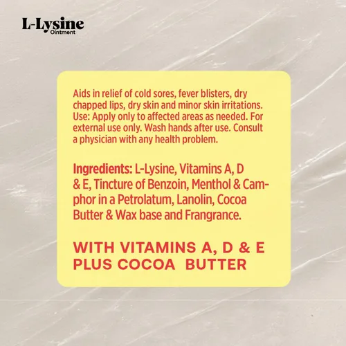 Vista 6 de Basic Organics L-Lysine - Pomada para labios, 1