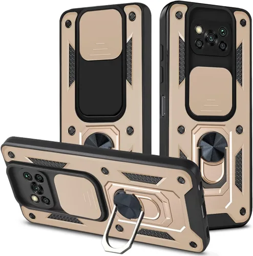 Vista 15 de Compatible con Tecno Camon 18P Bracket Shell, Slide Camera Lens Cover Case Azul