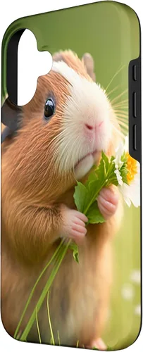 Vista 2 de iPhone 16 Guinea Pig Lover Cute Pet Women Girl Guinea Pig Graphic Case
