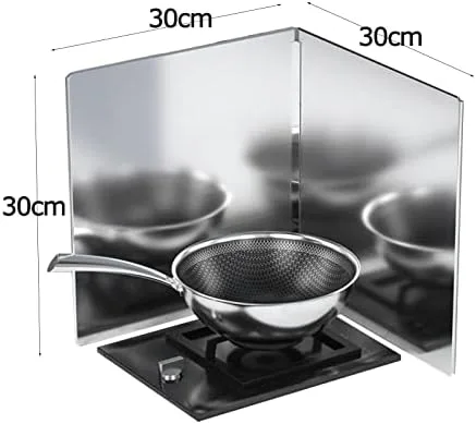 Vista 4 de Protector contra salpicaduras de estufa, barrera de aceite, pantalla de salpicaduras de cocina, protector contra salpicaduras de cocina, protector