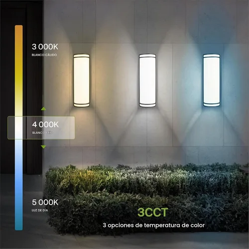 Vista 5 de ASD Luminaria LED de Montaje en Pared de 18 Pulgadas para Exteriores e Interiores - Aplique de Pared Moderno de Bronce Frotado con Aceite - 20W