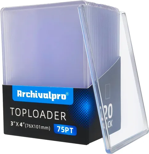 Vista 12 de 35PT Toploader - Fundas para tarjetas, 25 unidades, 3 x 4 pulgadas, Ultro transparente, para tarjetas intercambiables (25 unidades, 35 unidades)