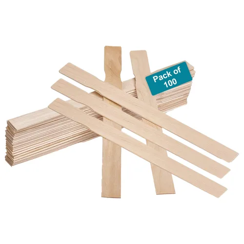 Vista 9 de Palitos de paleta de pintura de madera de 6 pulgadas/palitos de mezcla y epoxi - Paquete de 100