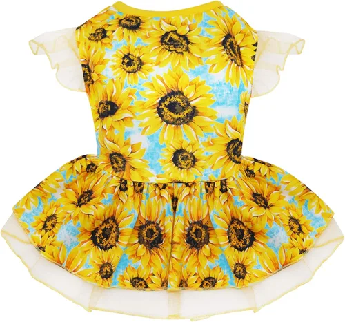 Vista 10 de KYEESE Vestido de Navidad para Perro de Cuadros Búfalo Rojos, Vestidos para Perros con Corbatín, Vestido para Perro Pequeño 0#Buffalo Check
