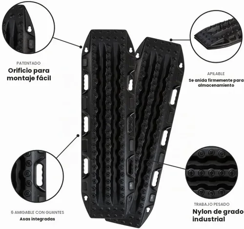Vista 3 de Maxtrax MKII - Tabla de recuperación para vehículos negra Negro