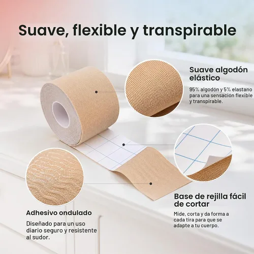 Vista 5 de Universal Body Labs TransGenX Tape - La mejor carpeta Trans FTM para encuadernación de pecho (paquete de 2)